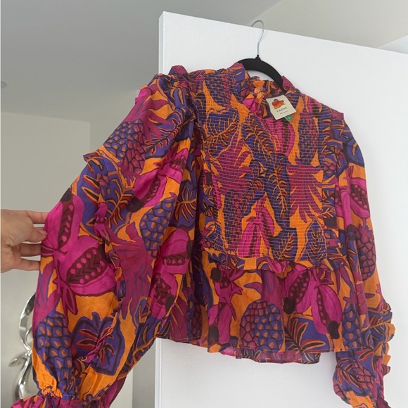 FARM Rio Colorful Floral Blouse - Picture 3 of 4